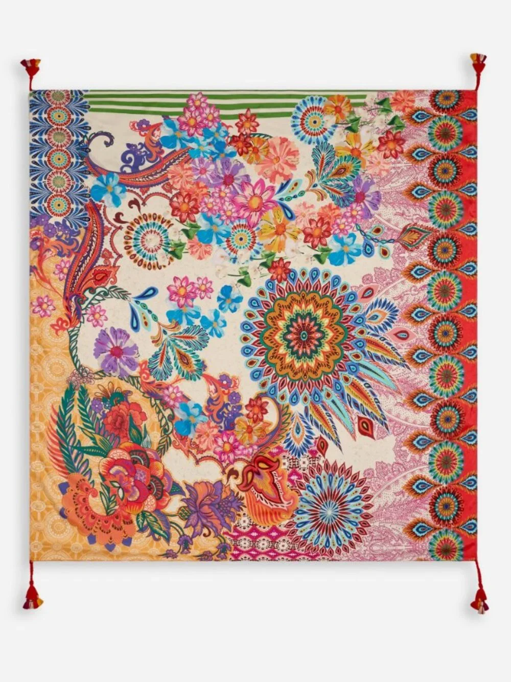 Johnny Was 100% Silk Scarf